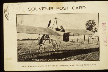 1917 carey postcard bleriot phm