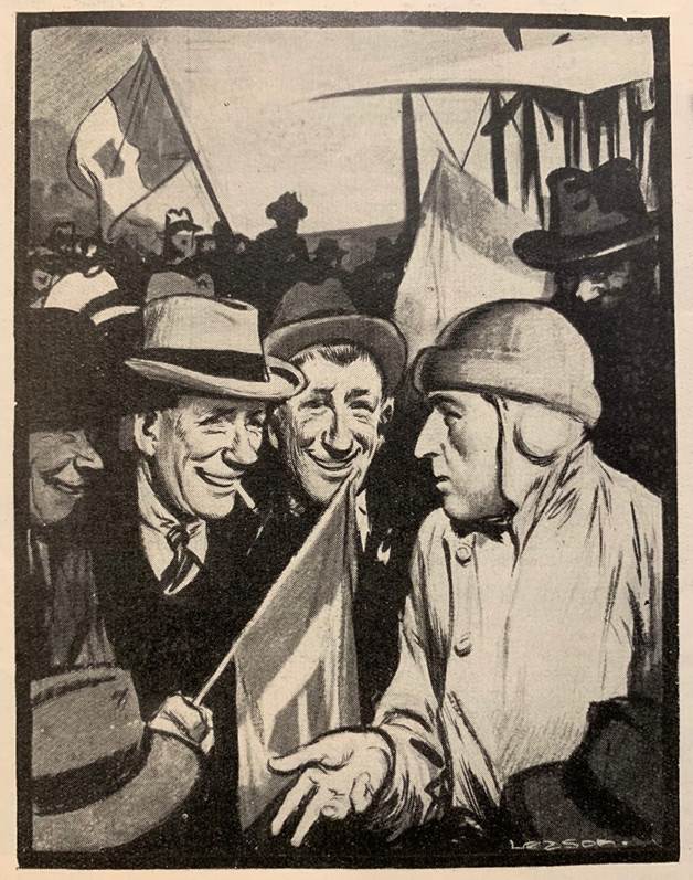 A group of men holding a flag
AI-generated content may be incorrect.