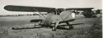 P3298-24/10 Photographic print, black and white, Arthur Butler's BAT monoplane ABA-2, printed by G. Dinsmore, Cootamundra, New South Wales, c1937