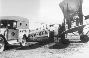 The first aircraft used by the newly established Service was a de Havilland DH-50A, a single engine, timber and fabric biplane