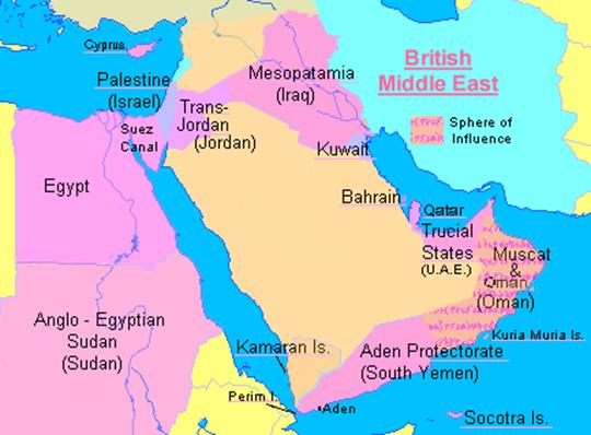 Middle East map