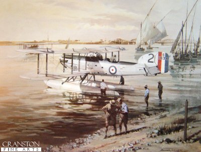 Fairey IIIF by Michael Turner.  Fairey IIIF floatplanes operating from the Nile at Khartoum. 